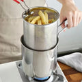 Stainless Steel Deep Fryer With Frying Basket