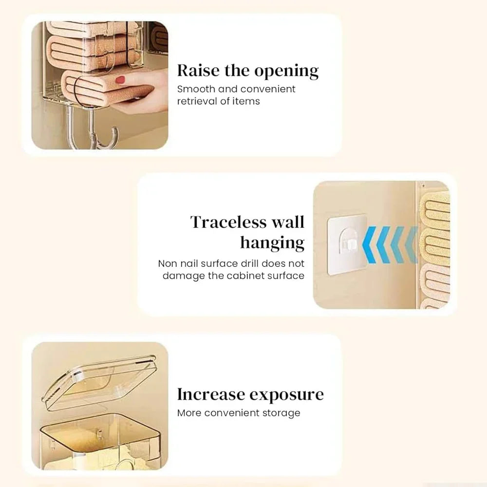 Wall mounted socks and undergarments Organizer