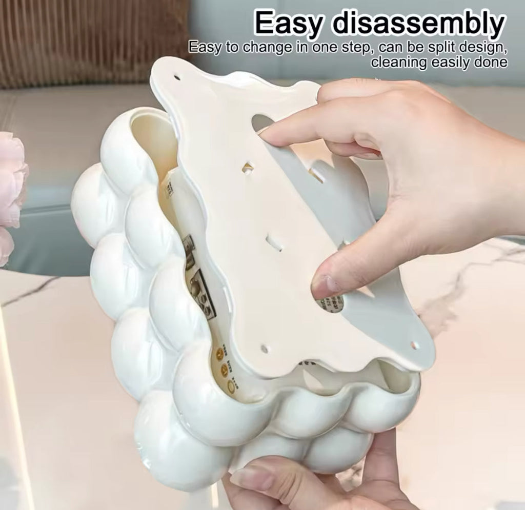 Bubble Shape Tissue Box Holder, Non Slip Plastic Tissue Box Cover, Desktop Tissue Organizer